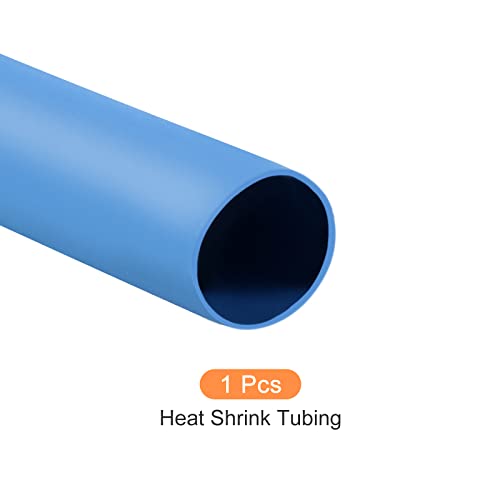 צינורות מכווץ חום חום 2: 1 עטיפת צינור שרוול כבלים, [להגנת בידוד חשמלי] - 4.5 ממ DIA/3.3ft/כחול